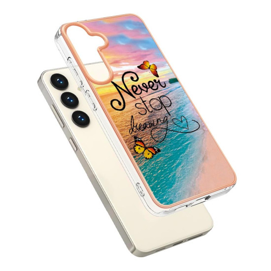 For Samsung Galaxy S24+ 5G Electroplating IMD TPU Phone Case(Dream Butterfly)