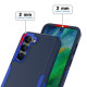 For Samsung Galaxy S23 5G 2 in 1 PC Hybrid TPU Phone Case(Gray+Fluorescent Green)