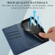 For Samsung Galaxy S24+ 5G PU Genuine Leather Texture Embossed Line Phone Case(Blue)