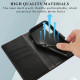 For Samsung Galaxy S24+ 5G PU Genuine Leather Texture Embossed Line Phone Case(Black)