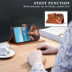 For Samsung Galaxy S24+ 5G PU Genuine Leather Texture Embossed Line Phone Case(Brown)
