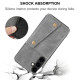 For Samsung Galaxy S24+ 5G Double Buckle Card Slots Magnetic Phone Case(Black)