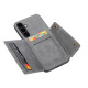 For Samsung Galaxy S24+ 5G Double Buckle Card Slots Magnetic Phone Case(Grey)