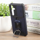 For Samsung Galaxy S24+ 5G Camera Shield Card Slot PC+TPU Phone Case(Blue)