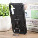 For Samsung Galaxy S24+ 5G Camera Shield Card Slot PC+TPU Phone Case(Black)