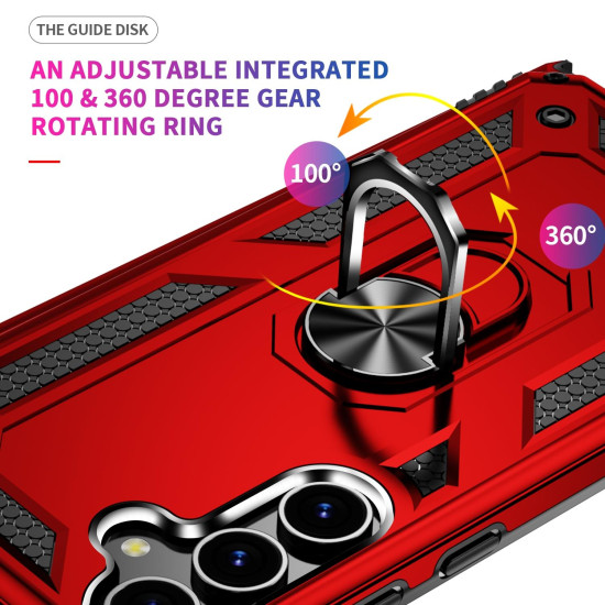 For Samsung Galaxy S24+ 5G Shockproof TPU + PC Phone Case(Red)