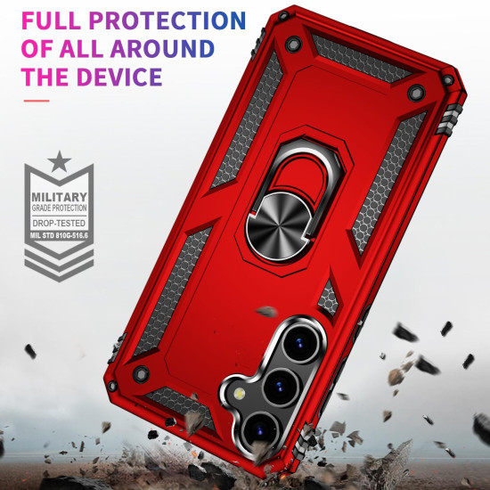 For Samsung Galaxy S24+ 5G Shockproof TPU + PC Phone Case(Red)