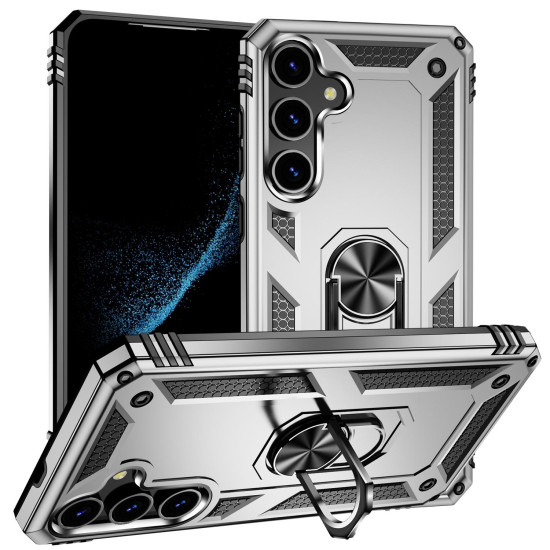 For Samsung Galaxy S24+ 5G Shockproof TPU + PC Phone Case(Silver)
