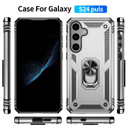 For Samsung Galaxy S24+ 5G Shockproof TPU + PC Phone Case(Silver)