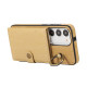 For Samsung Galaxy Galaxy S23+ 5G Brushed Texture Wallet Ring Holder Phone Case(Yellow)