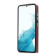 For Samsung Galaxy Galaxy S23+ 5G Brushed Texture Wallet Ring Holder Phone Case(Dark Red)