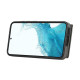 For Samsung Galaxy Galaxy S23 5G Brushed Texture Wallet Ring Holder Phone Case(Grey)