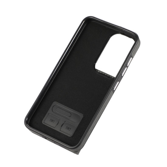 For Samsung Galaxy Galaxy S23 5G Brushed Texture Wallet Ring Holder Phone Case(Grey)