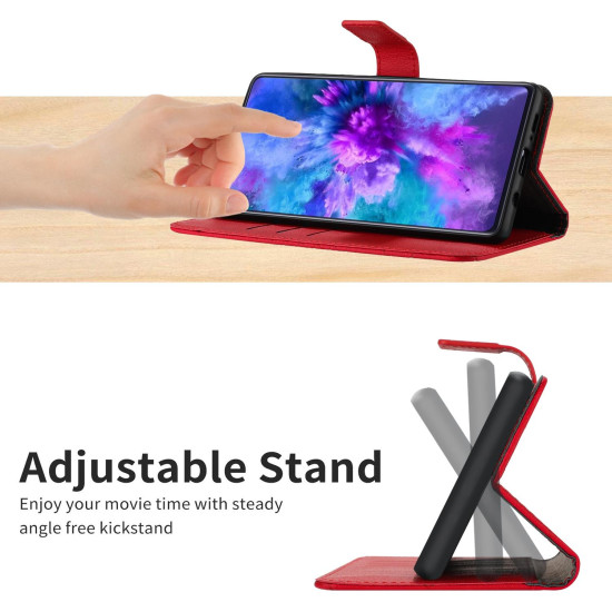 For Samsung Galaxy S24+ 5G Rhombic Grid Texture Leather Phone Case(Red)
