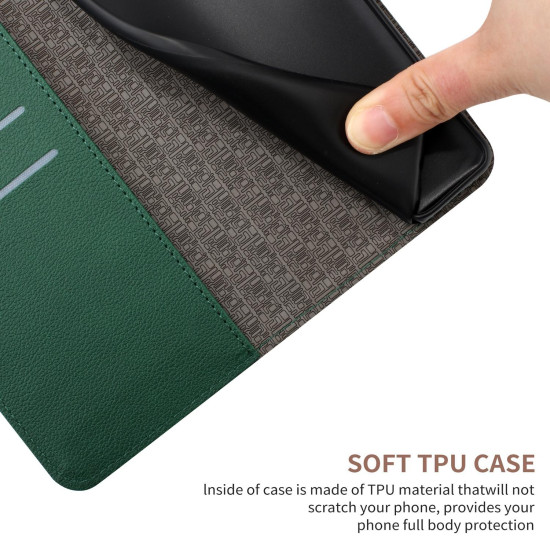 For Samsung Galaxy S24+ 5G Rhombic Grid Texture Leather Phone Case(Green)
