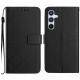 For Samsung Galaxy S24+ 5G Rhombic Grid Texture Leather Phone Case(Black)
