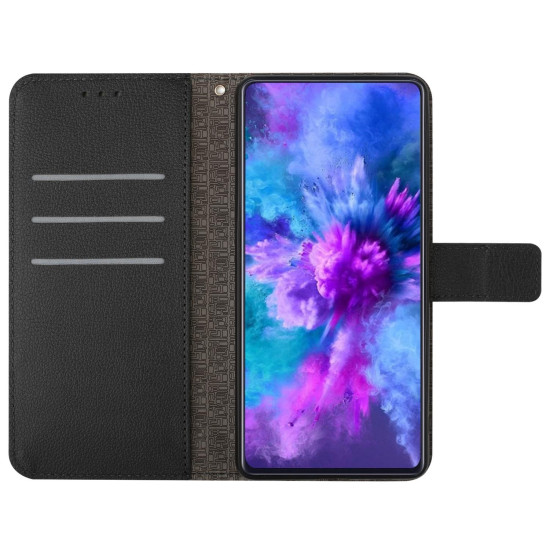 For Samsung Galaxy S24+ 5G Rhombic Grid Texture Leather Phone Case(Black)