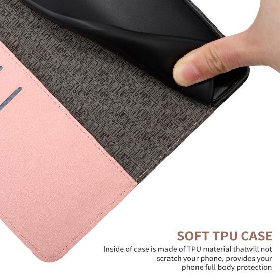 For Samsung Galaxy S24+ 5G Rhombic Grid Texture Leather Phone Case(Pink)