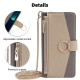 For Samsung Galaxy S24+ 5G Crossbody Litchi Texture Leather Phone Case(Grey)