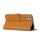 For Samsung Galaxy S24+ Stitching Calf Texture Buckle Leather Phone Case(Yellow)