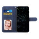 For Samsung Galaxy S24+ Stitching Calf Texture Buckle Leather Phone Case(Blue)