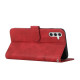 For Samsung Galaxy S24+ Stitching Calf Texture Buckle Leather Phone Case(Red)