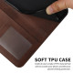 For Samsung Galaxy S24+ Stitching Calf Texture Buckle Leather Phone Case(Brown)