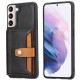 For Samsung Galaxy S24+ 5G Calfskin Card Slot TPU + PU Phone Case(Black)