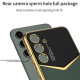 For Samsung Galaxy S24+ 5G GKK Plating Soft TPU + Leather Full Coverage Phone Case without Pen(White)