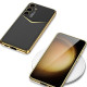 For Samsung Galaxy S24+ 5G GKK Plating Soft TPU + Leather Full Coverage Phone Case without Pen(White)