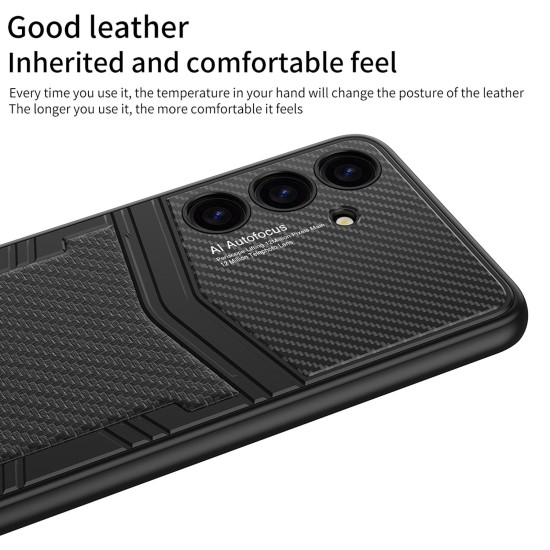 For Samsung Galaxy S24+ 5G GKK TPU + PU Full Coverage Phone Case(Litchi Texture)