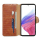 For Samsung Galaxy S23+ Denior Crocodile Texture Oil Edge Leather Phone Case(Brown)