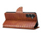 For Samsung Galaxy S23+ Denior Crocodile Texture Oil Edge Leather Phone Case(Brown)