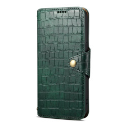 For Samsung Galaxy S23+ Denior Crocodile Texture Oil Edge Leather Phone Case(Green)