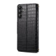 For Samsung Galaxy S23+ Denior Crocodile Texture Oil Edge Leather Phone Case(Black)