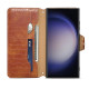 For Samsung Galaxy S24+ 5G Denior Crocodile Texture Oil Edge Leather Phone Case(Brown)