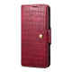 For Samsung Galaxy S24+ 5G Denior Crocodile Texture Oil Edge Leather Phone Case(Rose Red)
