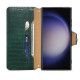 For Samsung Galaxy S24+ 5G Denior Crocodile Texture Oil Edge Leather Phone Case(Green)
