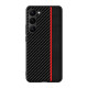 For Samsung Galaxy S24+ 5G Ultra-thin Carbon Fiber Texture Splicing Phone Case(Red)