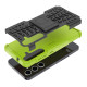 For Samsung Galaxy S24+ Tire Texture TPU + PC Phone Case with Holder(Green)