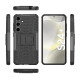 For Samsung Galaxy S24+ Tire Texture TPU + PC Phone Case with Holder(Black)