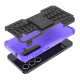 For Samsung Galaxy S24+ Tire Texture TPU + PC Phone Case with Holder(Purple)