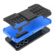 For Samsung Galaxy S24+ Tire Texture TPU + PC Phone Case with Holder(Blue)