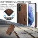 For Samsung Galaxy S24+ 5G JEEHOOD J01 Retro Magnetic Detachable Wallet Phone Case(Brown)