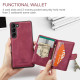 For Samsung Galaxy S24+ 5G JEEHOOD J01 Retro Magnetic Detachable Wallet Phone Case(Red)