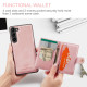 For Samsung Galaxy S24+ 5G JEEHOOD J01 Retro Magnetic Detachable Wallet Phone Case(Pink)