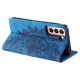 For Samsung Galaxy S23+ 5G Totem Embossed Magnetic Leather Phone Case(Blue)