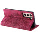 For Samsung Galaxy S23+ 5G Totem Embossed Magnetic Leather Phone Case(Red)