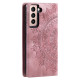 For Samsung Galaxy S23+ 5G Totem Embossed Magnetic Leather Phone Case(Rose Gold)