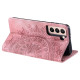 For Samsung Galaxy S23+ 5G Totem Embossed Magnetic Leather Phone Case(Rose Gold)